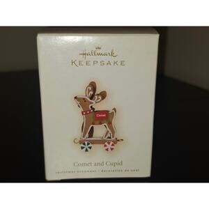 Hallmark‎ Keepsake Christmas Ornament Comet and Cupid 2009 Reindeer